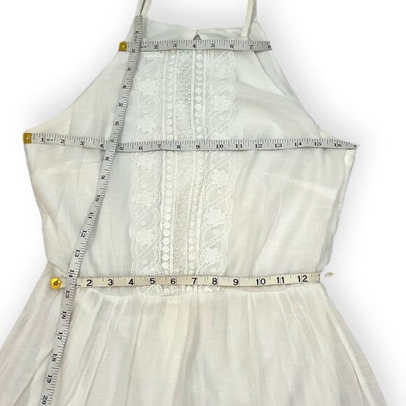 Kings Road Women's White Polyester Sleeveless Long Maxi Dress Size Small. - Picture 10 of 11